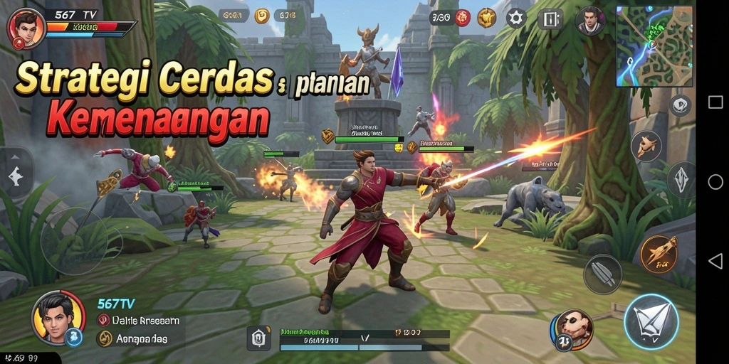 Tangkapan layar utama dari gameplay strategi 567TV yang mendebarkan.