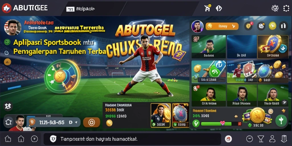 Tangkapan layar ABUTOGEL menampilkan antarmuka taruhan olahraga yang menarik.