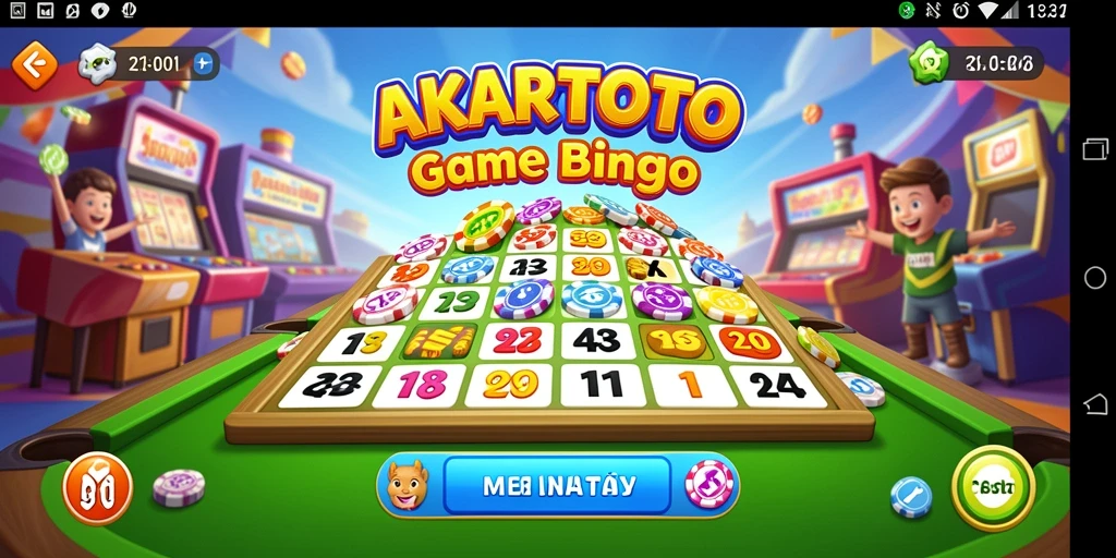 Screenshot gameplay AKARTOTO menampilkan suasana seru Bingo.