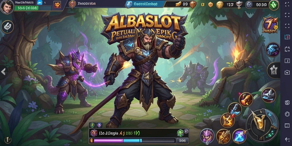 Tampilan menarik dari gameplay ALBASLOT yang penuh aksi.
