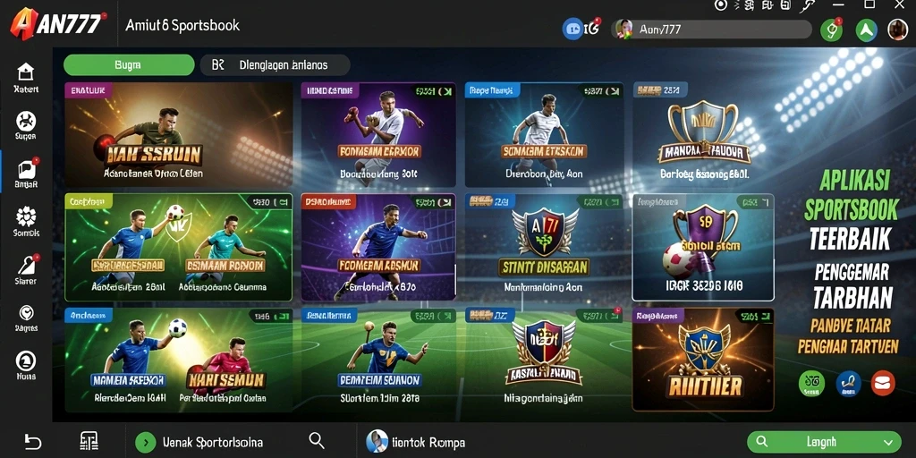 Tampilan gameplay AN777 dengan fitur taruhan yang dinamis dan interaktif.