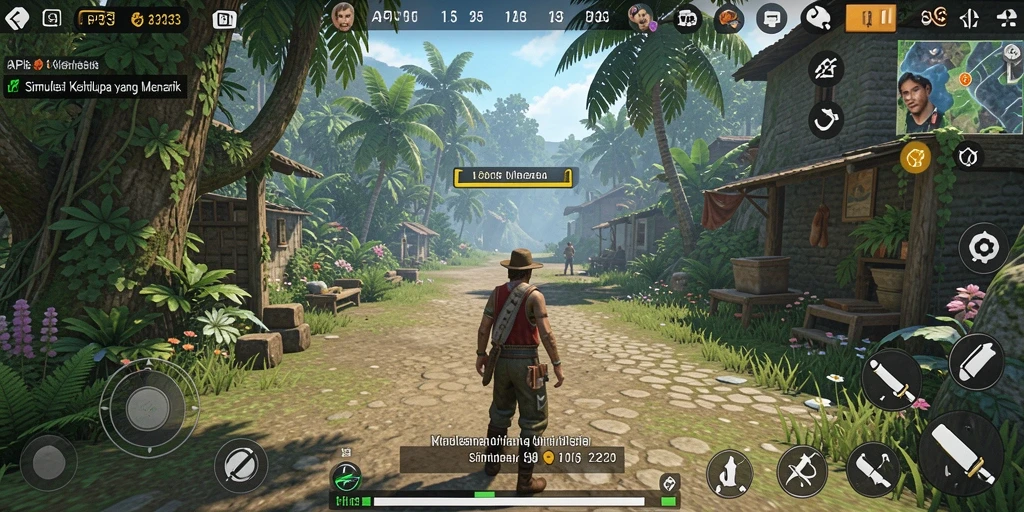 Tampilan menarik dari gameplay API33 yang menghadirkan simulasi kehidupan.