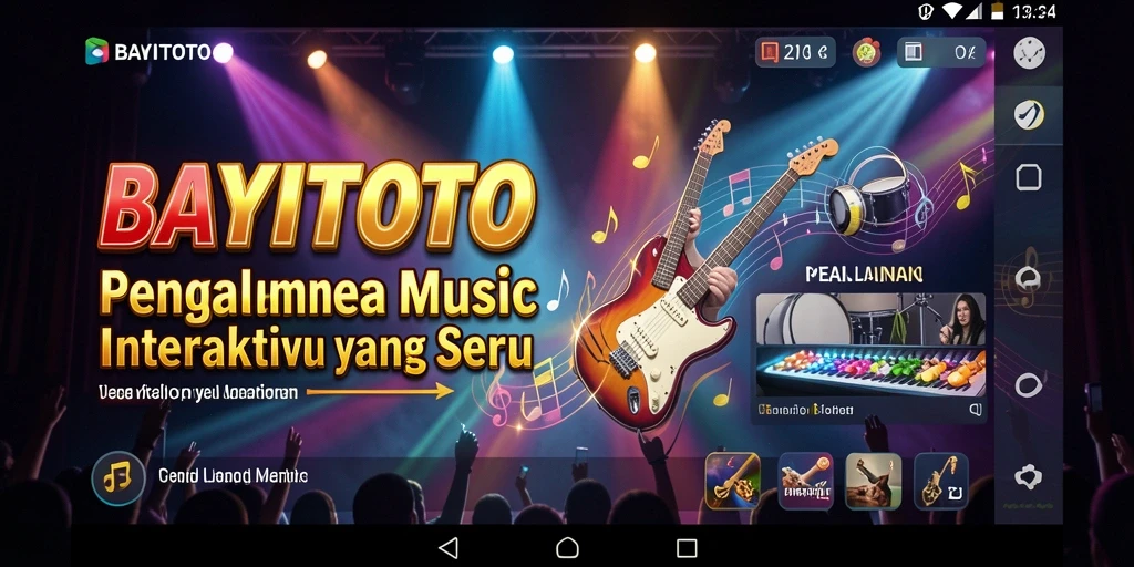Screenshot gameplay BAYITOTO menampilkan pengalaman musik yang mendebarkan.