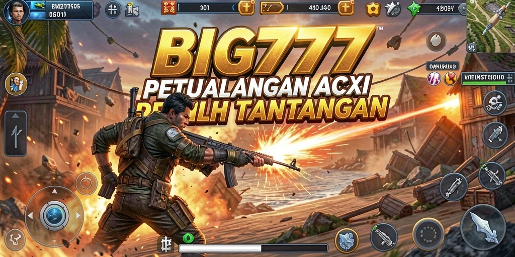 Tampilan gameplay menegangkan dan penuh aksi di BIG777.