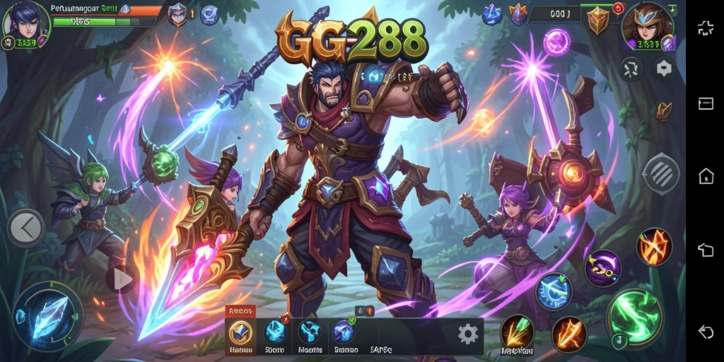 Gameplay seru dalam GG288 dengan pertarungan ARPG yang dinamis.