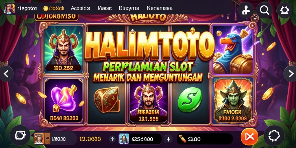 Tampilan menarik dari gameplay HALIMTOTO yang seru.