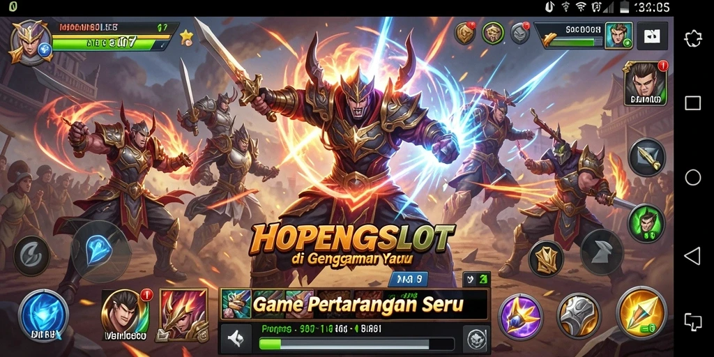 Tangkapan layar utama HOPENGSLOT yang menunjukkan aksi pertarungan seru.