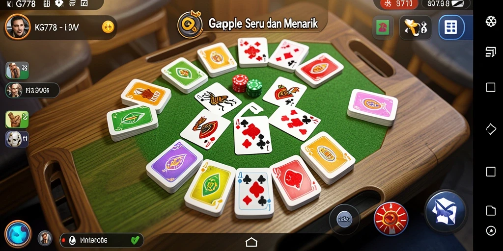 Tampilan gameplay seru dari permainan Gaple KG778.