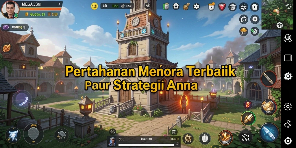 Gameplay menara pertahanan yang menegangkan dan penuh strategi.