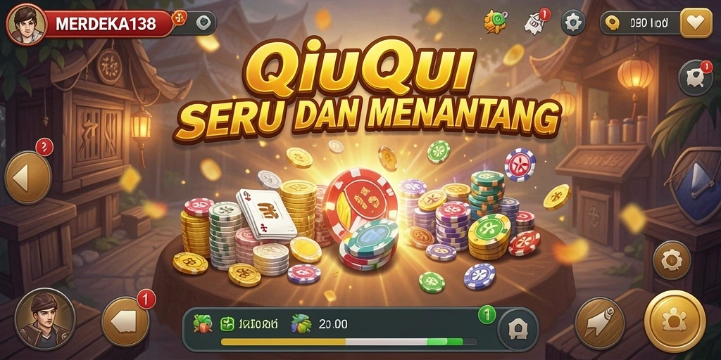 Tangkapan layar gameplay QiuQiu MERDEKA138 yang seru.