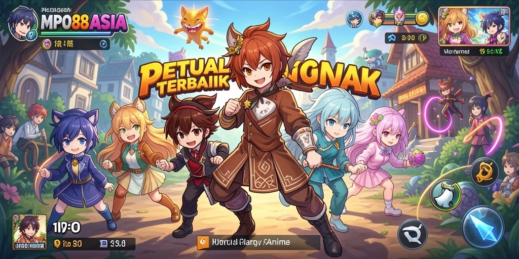Tampilan gameplay MPO88ASIA yang memukau dengan karakter anime yang ikonik.