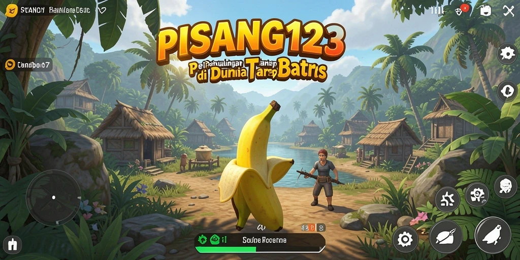 Screenshot PISANG123 menampilkan gameplay seru dan visual menawan di dunia terbuka.
