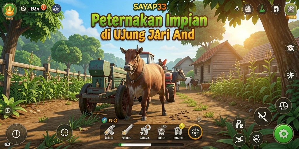 Screenshot gameplay SAYAP33 menampilkan aktivitas bertani yang menarik.