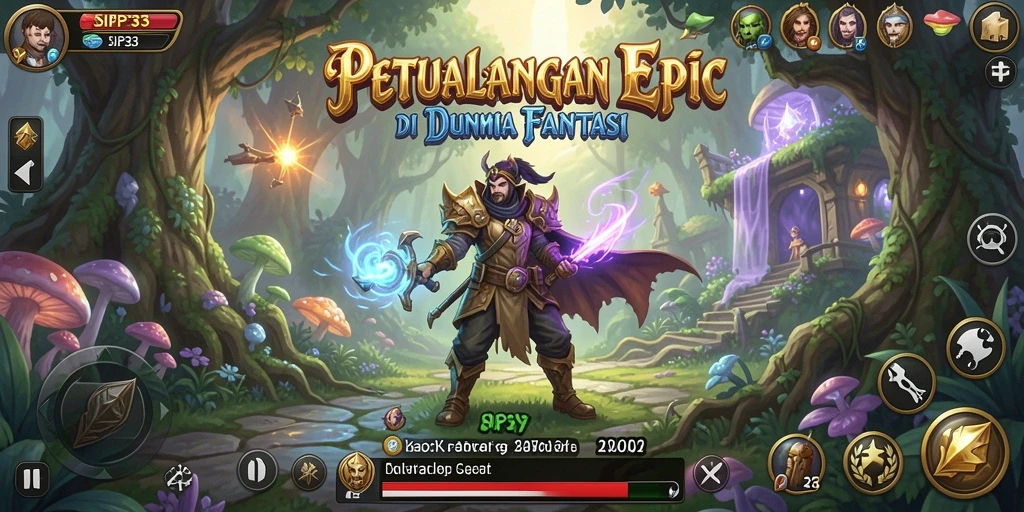 Gameplay menarik di dunia fantasi SIP33 yang menantang.