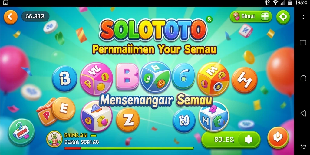 Tampilan gameplay seru dari permainan Bingo SOLOTOTO.