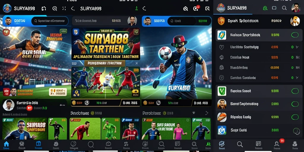 Tampilan gameplay menarik dari aplikasi Sportsbook SURYA898.