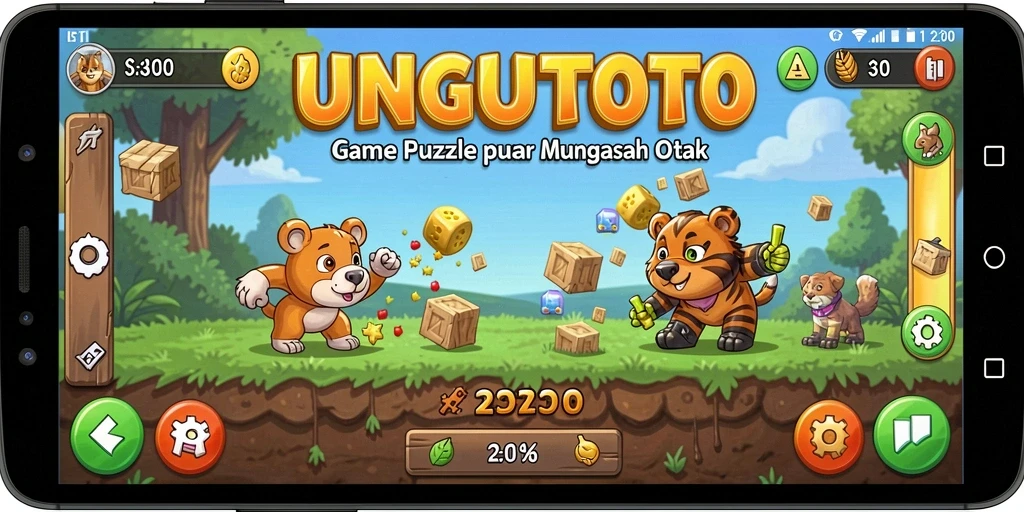 Tampilan gameplay seru dan menantang dari UNGUTOTO.