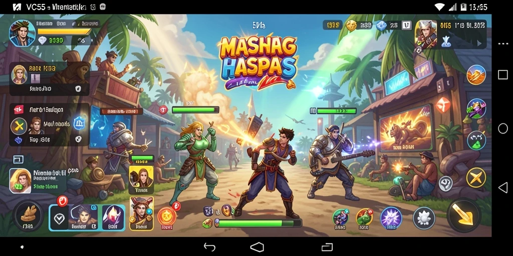 Tampilan gameplay VC55 yang mengasyikkan dengan musik yang mengalun.