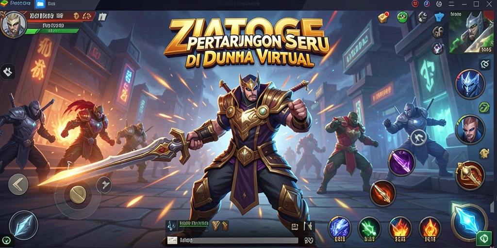 Tampilan aksi pertarungan seru di ZIATOGEL yang menggugah adrenalin.